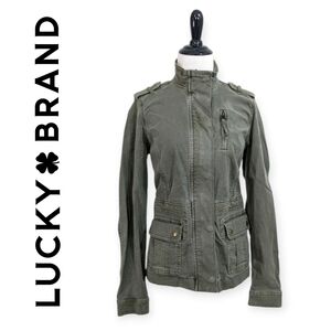 Lucky Brand Military Style Utility Field Jacket - Size XS Womens - Green